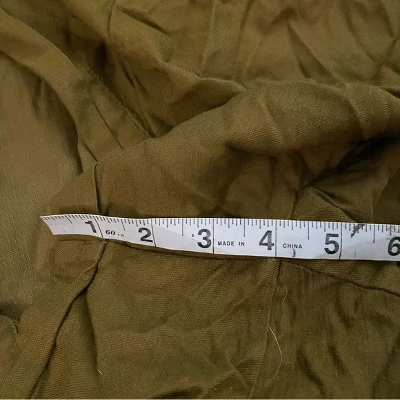 Old Navy Long Sleeve Utility Style Romper Moss Green V Neck Button Front XL Tall - Picture 9 of 9